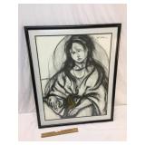 Print, Female Portrait by N. W. Jackson