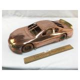 Copper and Brass NASCAR Racing Car