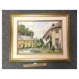 Original Watercolor, Art Painting, Village of Ring