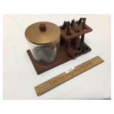 Humidor with 6 Pipes, Vintage