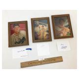 Lot of 3 Prints, Baseball Players, Vintage
