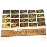 Lot of 20 Brass ID Plates, Star Motor Company Balt