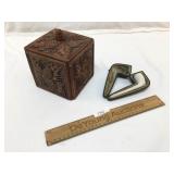 Humidor and Pipe, Vintage or Antique