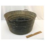 Galvanized Wash Tub, Antique