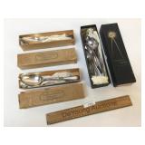 Lot of 33 Spoons, Silver Plated Flatware, Antique