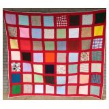 Quilt, Checker Pattern, Vintage