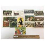 Lot of 13 Black Americana Postcards, Vintage or An