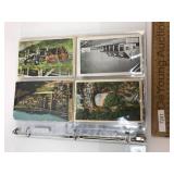 Binder with 44 Postcards, Vintage or Antique