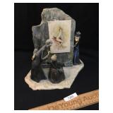 Ceramic Art Figure, Lo Scricciolo, Priests Viewing