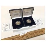 Lot of 2 US Coins, 1999 Susan B. Anthony Proof Dol