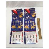 Lot of 2 The 50 State Quarters and Euro Coin Colle