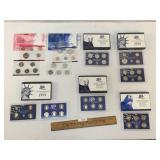 Lot of 7 US Proof Sets, Coins