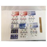 Lot of 6 US Proof Sets, Coins