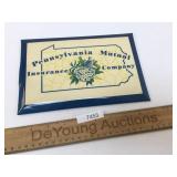 Pennsylvania Mutual Insurance Metal Sign, Vintage