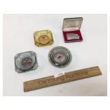 Lot of 3 Las Vegas Ashtrays and Ronson Lighter, Vi