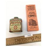Lot of 2 Advertising Items, Antique