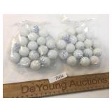 Lot of 35 Shooter Marbles, Advertising