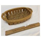 Ceramic Platter or Bowl, Weaved Basket Design