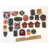 Lot of 24 Patches, Military and Others