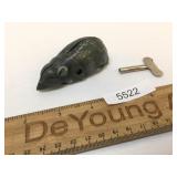 Wind Up Tin Litho Mouse, German, Vintage