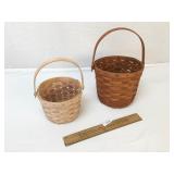 Lot of 2 Longaberger Baskets