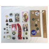 Lot of 34 Pins or Badges