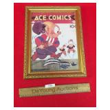 Print on Board, Football Player with Skunk, Ace Co