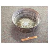 Galvanized Wash Pan or Tub, Vintage or Antique