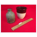 Lot of 2 Stoneware Crocks or Jugs
