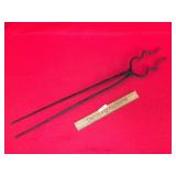Fireplace Tongs, Antique