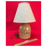 Pottery Jug Lamp, Vintage