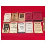 Lot of 10 International Harvester Owners Manuals,