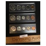 Lot of 3 Whitman Proof Sets, 1962, 1963 and 1964