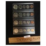 Lot of 4 Whitman Proof Sets, 1965, 1966, 1967 and