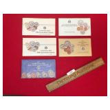 Lot of 5 US Mint Uncirculated Coin Sets