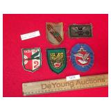 Lot of 5 Vietnam made US Military Patches