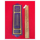Mail Pouch Tobacco Advertising Thermometer, Vintag