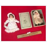Lot of 2 Porcelain or Bisque Dolls
