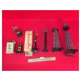 Lot of 6 Model Train Layout Pieces, Towers and Mor