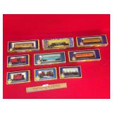 Lot of 9 AHM Model Train Cars