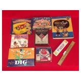 Lot of 8 Childrens Games, Vintage