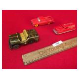 Lot of 3 Toy Cars or Trucks, Vintage