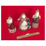 Lot of 3 Jim Shore Figures, Heartwood Creek, Santa