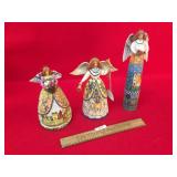 Lot of 3 Jim Shore Figures, Heartwood Creek, Angel