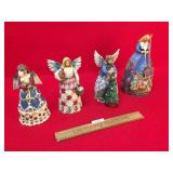 Lot of 4 Jim Shore Figures, Heartwood Creek, Angel