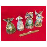 Lot of 4 Jim Shore Figures, Heartwood Creek, Angel