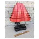 TV Lamp, Black Panther with Retro Shade, Vintage
