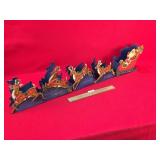 Hallmark Santa and Reindeer, Vintage