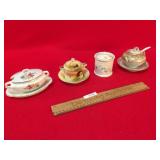 Lot of 4 Mustard Pots, Vintage or Antique