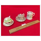 Lot of 3 Mustard Pots, Vintage or Antique